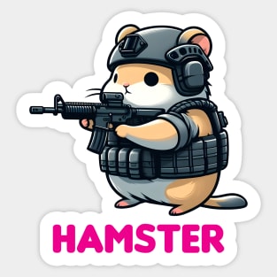 Tactical Hamster Sticker